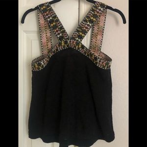 Madewell Embroidered Swing Sweater Tank NWOT